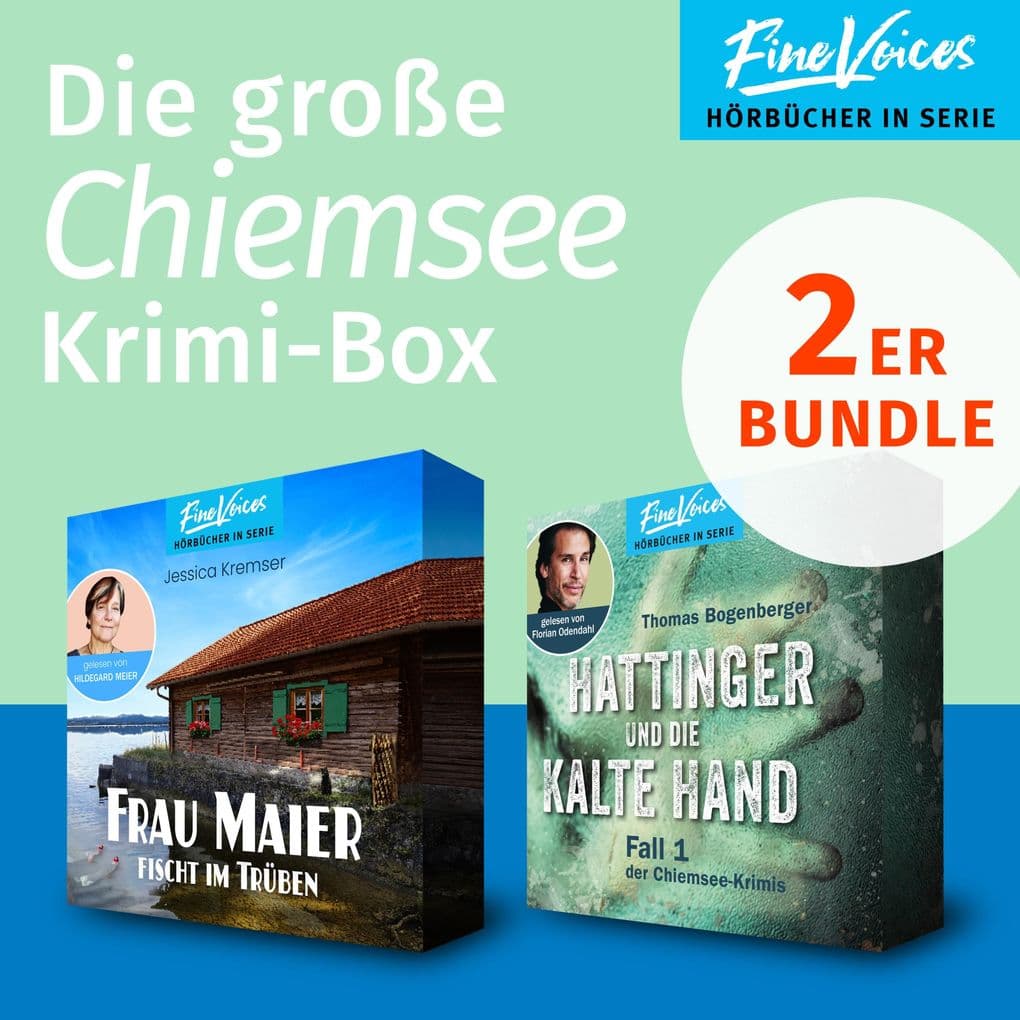 Die große Chiemsee Krimi-Box: Frau Maier fischt im trüben: Chiemgau-Krimi + Hattinger und die kalte Hand: Chiemsee-Krimi