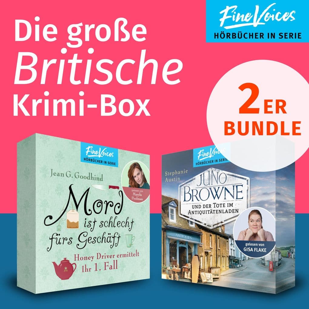 Die große Britische Krimi-Box: Mord ist schlecht fürs Geschäft: Honey Driver ermittelt + Juno Browne und der Tote im Antiquitätenladen: Juno Browne Krimi
