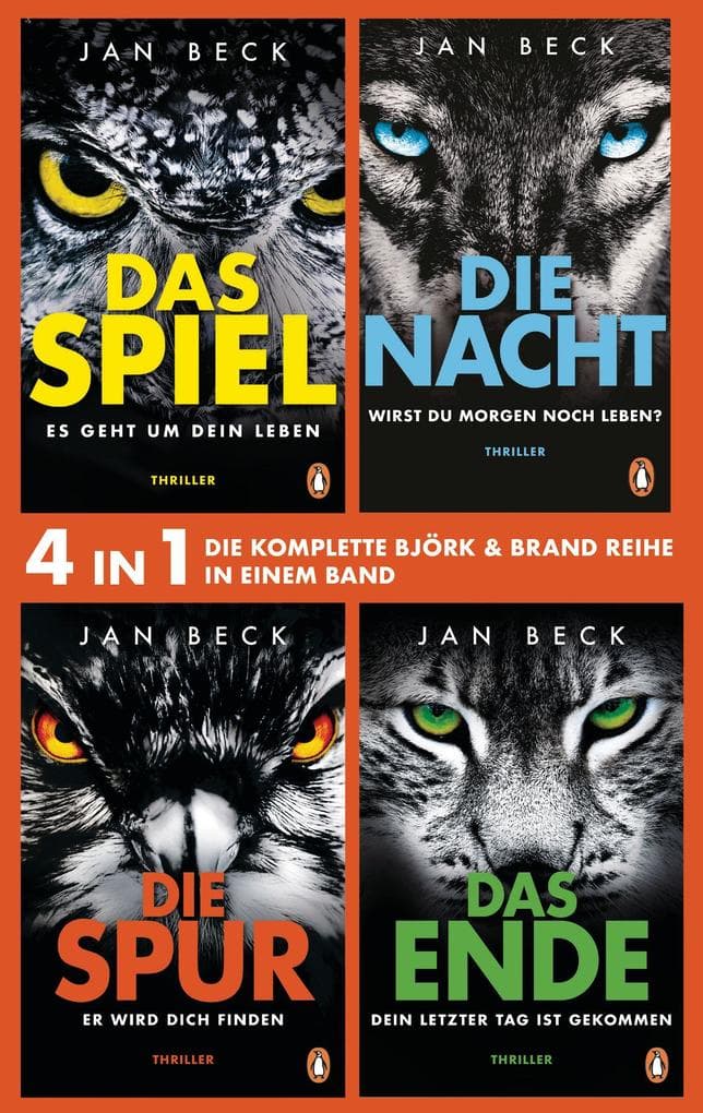 Die Björk und Brand Reihe Band 1-4: Das Spiel, Die Nacht, Die Spur, Das Ende (4in1-Bundle): 4 Spiegel Bestseller in einem Band