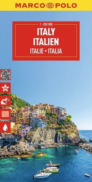 MARCO POLO Reisekarte Italien 1:850.000: Malta - Straßenkarte und Autokarte mit sehenswerten Strecken, Highlights und digitaler Erweiterung