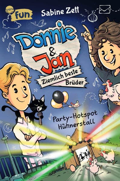 Donnie & Jan - Ziemlich beste Brüder (2). Party-Hotspot Hühnerstall: Witziger Comicroman für alle ab 9. Von der Bestsellerautorin von "Hugo" und "Collins geheimer Channel"