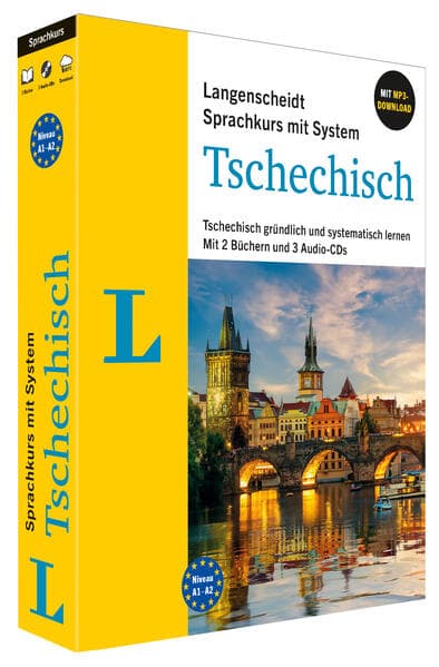 Langenscheidt Sprachkurs mit System Tschechisch: Tschechisch gründlich und systematisch lernen. Mit 2 Büchern, 3 Audio-CDs und MP3-Download