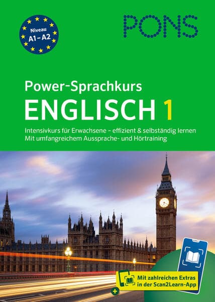 PONS Power-Sprachkurs Englisch 1: Intensivkurs für Erwachsene - effizient und selbständig lernen