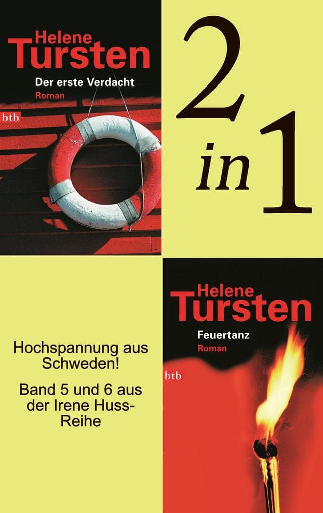 Der erste Verdacht / Feuertanz (2in1 Bundle): Band 5 und 6 der Irene-Huss-Krimis in einem Band