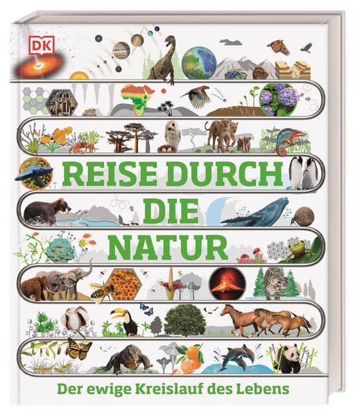 Reise durch die Natur: Der ewige Kreislauf des Lebens. Eine atemberaubende Entdeckungsreise durch die Natur in über 100 visuellen Zeitleisten. Für Kinder ab 10 Jahren