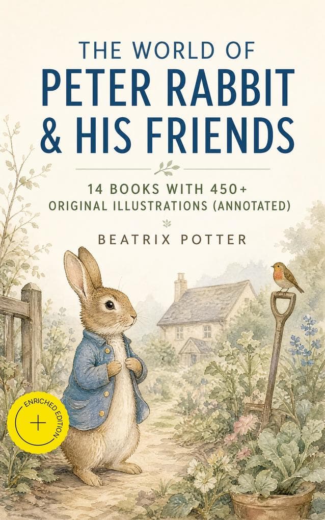 The World of Peter Rabbit & His Friends: 14 Books with 450+ Original Illustrations (Annotated): Enriched Edition. The Tale of Benjamin Bunny, The Tale of Mrs. Tittlemouse, The Tale of Jemima Puddle-Duck