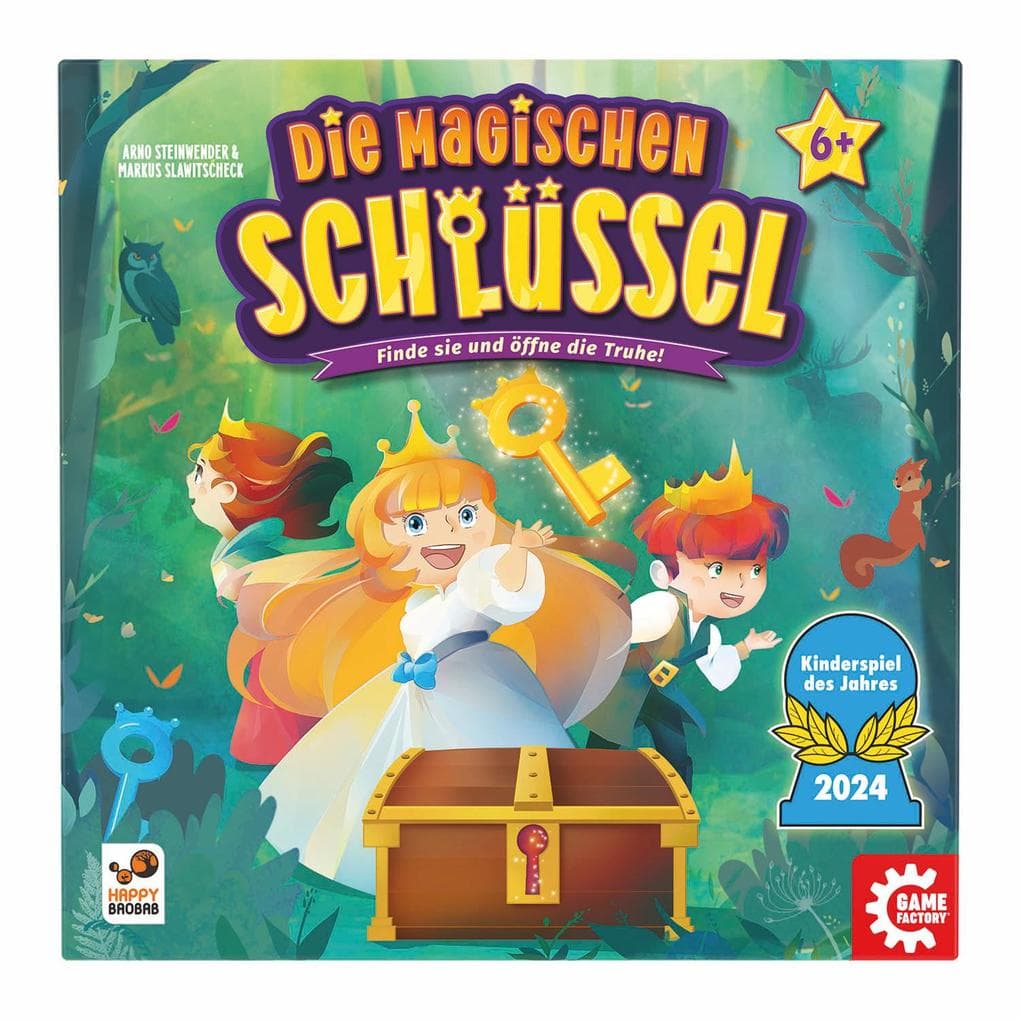 Game Factory - Die Magischen Schlüssel: Finde sie und öffne die Truhe! Ausgezeichnet mit Kinderspiel des Jahres 2024