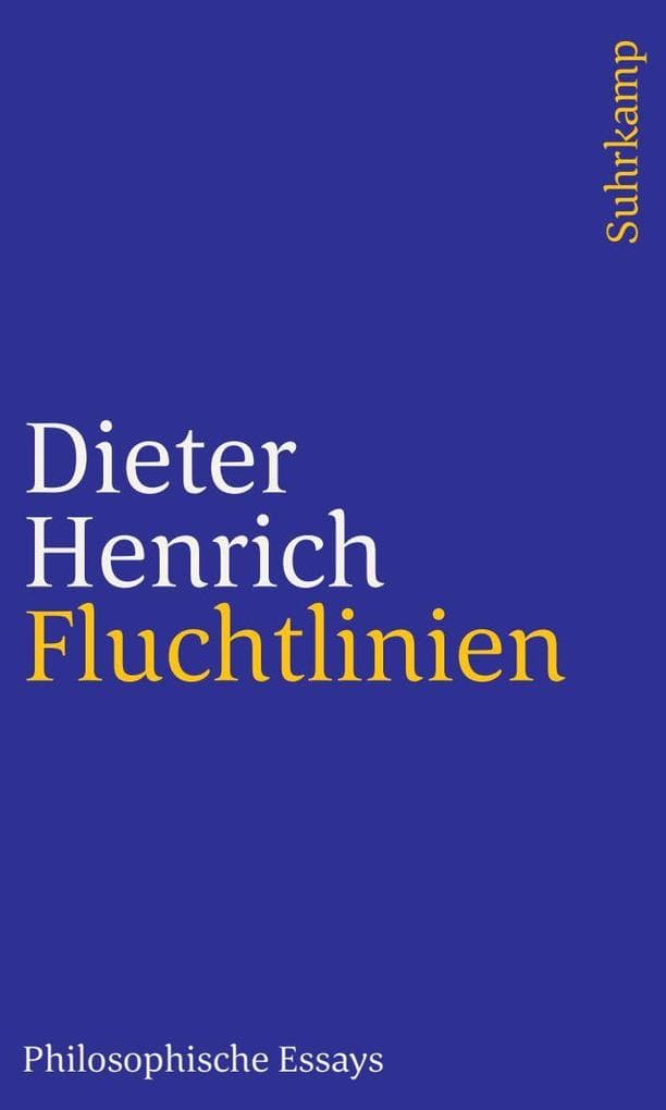 Fluchtlinien: Philosophische Essays
