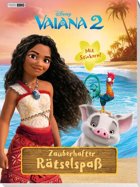 Disney Vaiana 2: Zauberhafter Rätselspaß - Mit Stickern!: Block mit Stickerseite