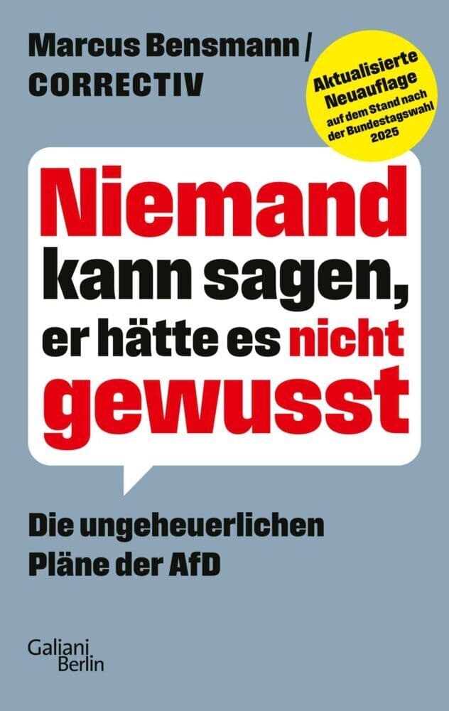 Niemand kann sagen, er hätte es nicht gewusst: Die ungeheuerlichen Pläne der AfD
