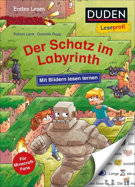 Duden Leseprofi - Mit Bildern lesen lernen: Der Schatz im Labyrinth: Kinderbuch für Vorschulkinder und zum Schulstart (Zum Lesen lernen)