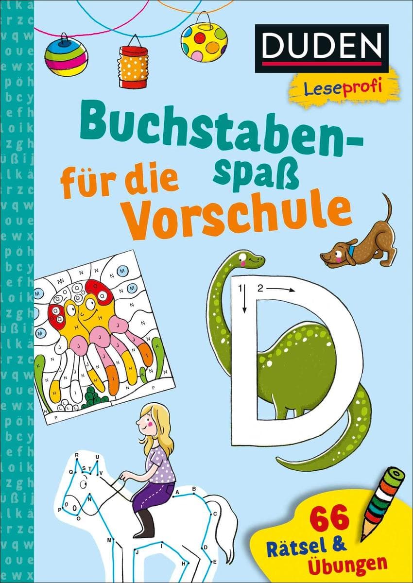 Duden Leseprofi - Buchstabenspaß für die Vorschule: 66 Rätsel & Übungen | Perfekte Schulvorbereitung für Kindergartenkinder und Grundschulkinder