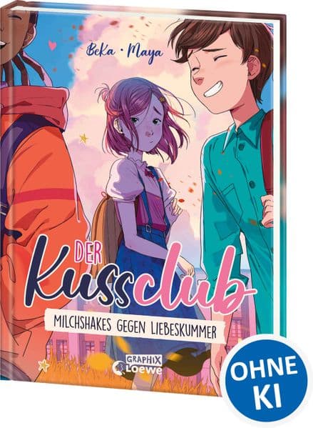 Der Kuss Club (Band 2) - Milchshakes gegen Liebeskummer: Freundschaft ist stärker als Liebeskummer - Perfektes Comic-Buch für Pre-Teens