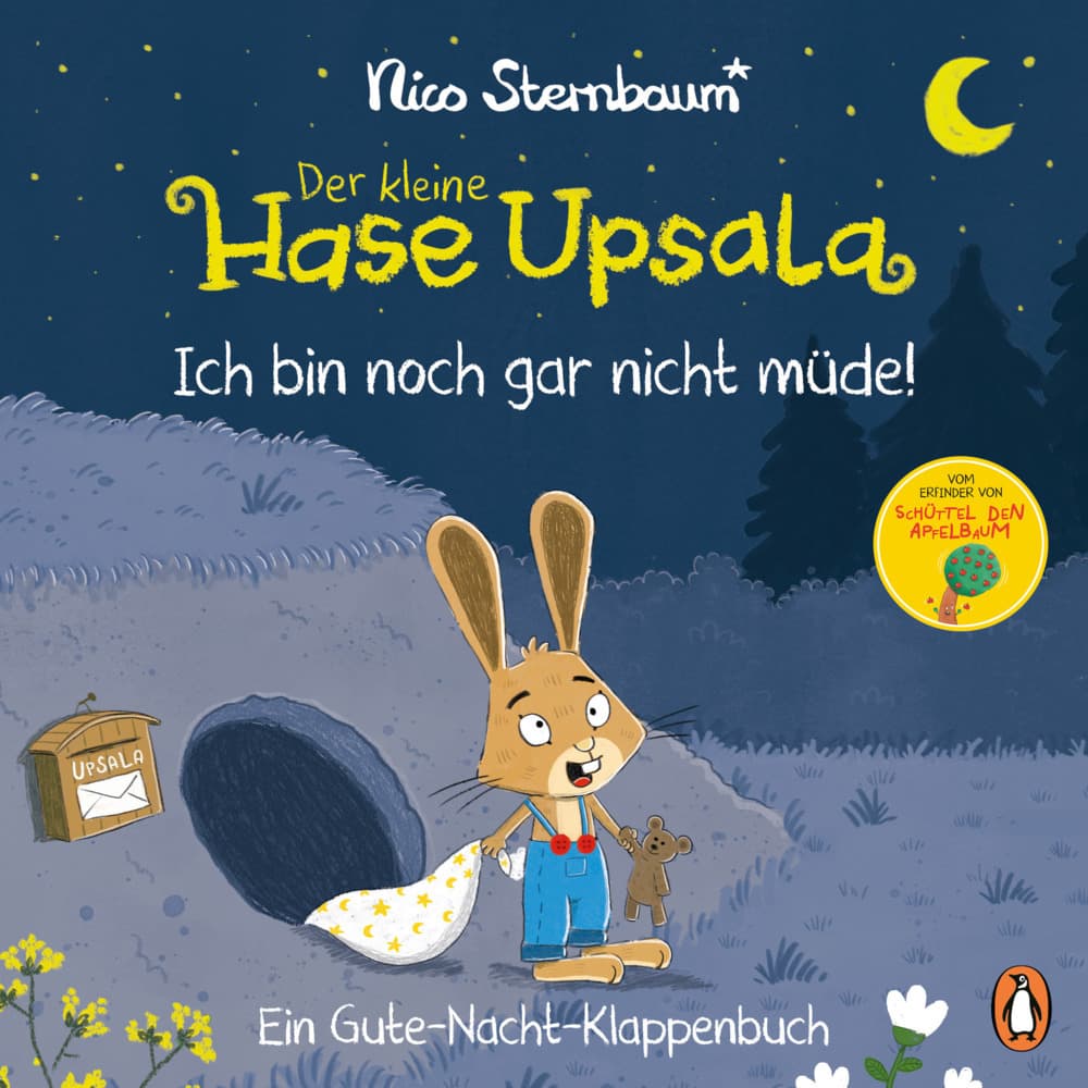 Der kleine Hase Upsala - Ich bin noch gar nicht müde - Ein Gute-Nacht-Klappenbuch: Pappbilderbuch ab 2 Jahren mit großen Klappen