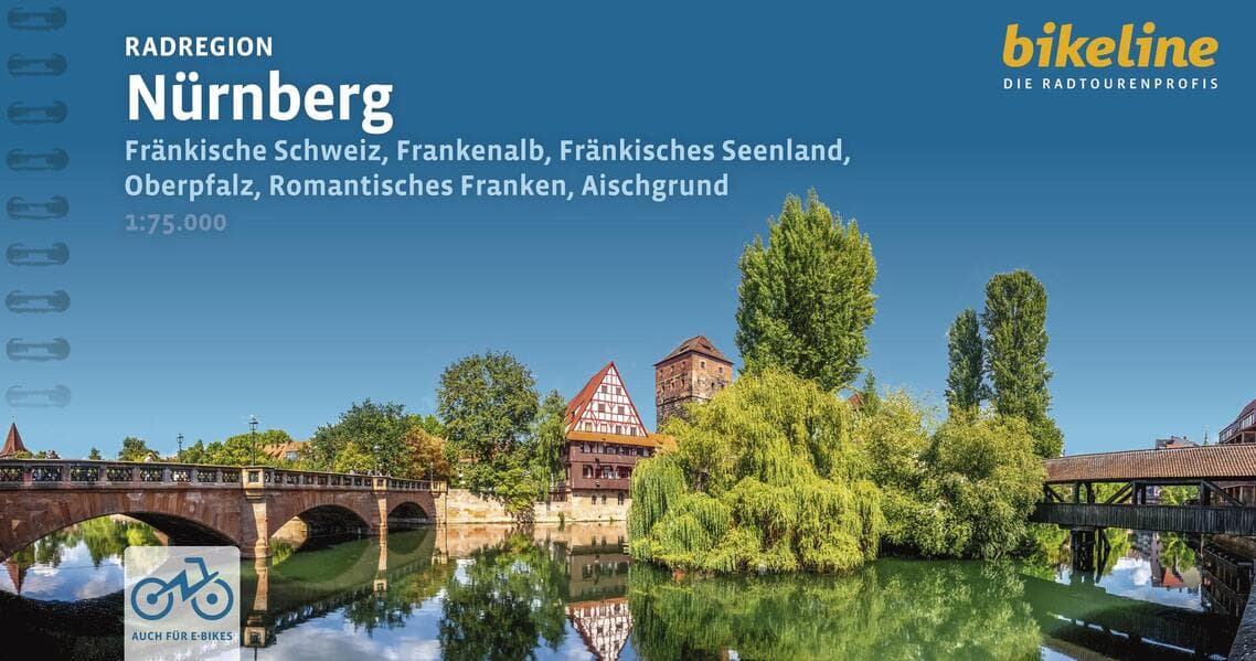 Radregion Nürnberg: Fränkische Schweiz, Frankenalb, Fränkisches Seenland, Oberpfalz, Romantisches Franken, Aischgrund 1:75000, 1.150 km, GPS-Download, LiveUpdate