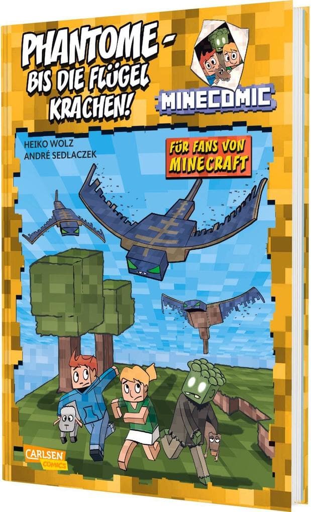 Phantome - bis die Flügel krachen! Für Fans von Minecraft: MINECOMIC 2 | Minecraft-Comic für Leseanfänger*innen ab 6 Jahren