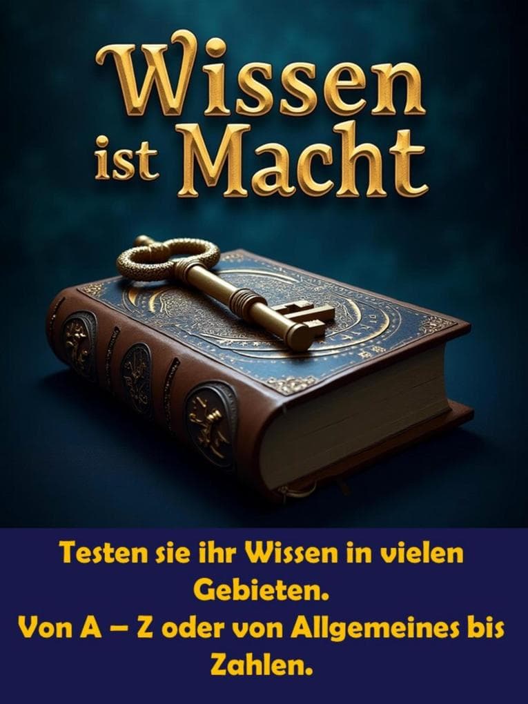 Wissen ist Macht: Testen sie ihr Wissen in vielen Gebieten bei über 1000 Fragen und Antworten. Von A - Z oder von Allgemeines bis Zahlen.