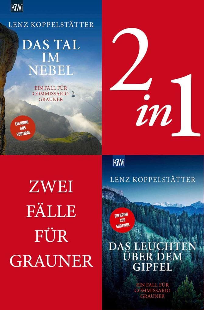 Commissario Grauner ermittelt Band 4+5 (2in1-Bundle): Das Tal im Nebel - Das Leuchten über dem Gipfel