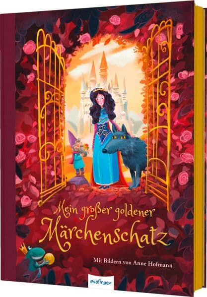 Mein großer goldener Märchenschatz: Hochwertig ausgestattet - Goldschnitt und goldenes Leseband - perfektes Geschenk