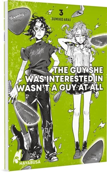 The Guy She Was Interested in Wasn't a Guy at All 3: Moderner Girls-Love-Manga über zwei junge Frauen und die Liebe zu alternativer Musik - Mit grünen Farbelementen im Innenteil!