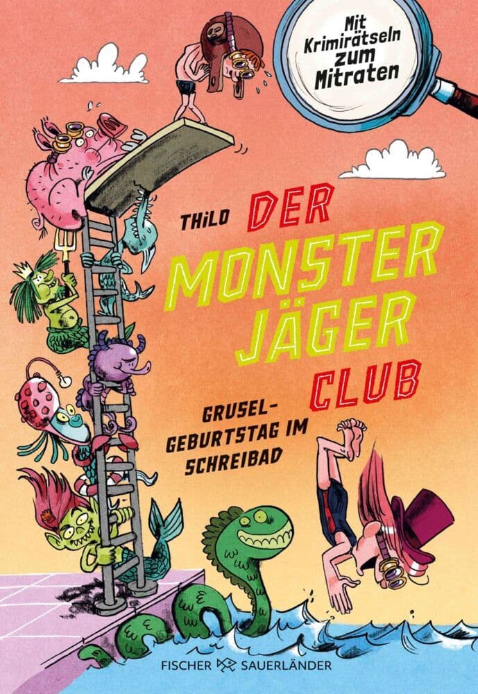 Der Monsterjäger-Club - Gruselgeburtstag im Schreibad: Mit Krimirätseln zum Mitraten | Lustiges Kinderbuch mit Rätseln für Leseanfänger ab 6 Jahren