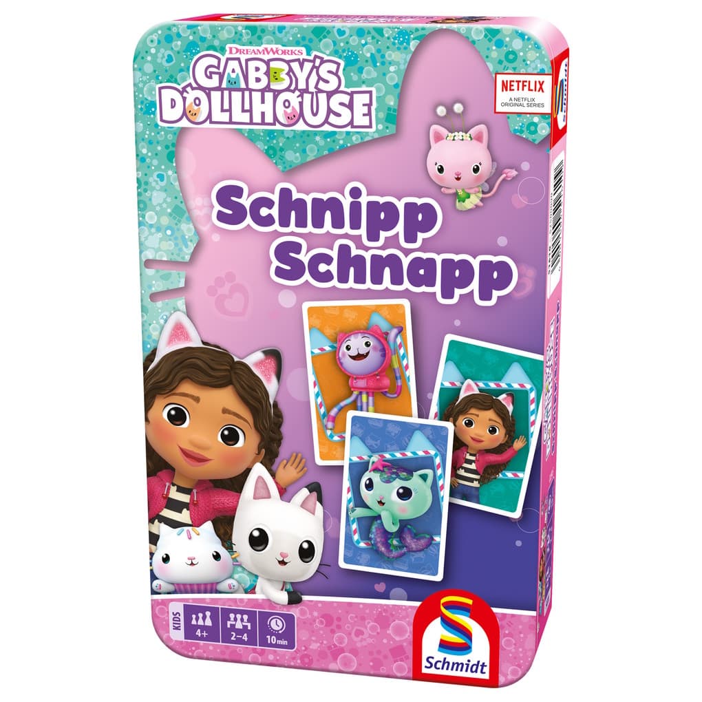 Gabby's Dollhouse, Schnipp Schnapp: Bring-Mich-Mit Spiel in Metalldose