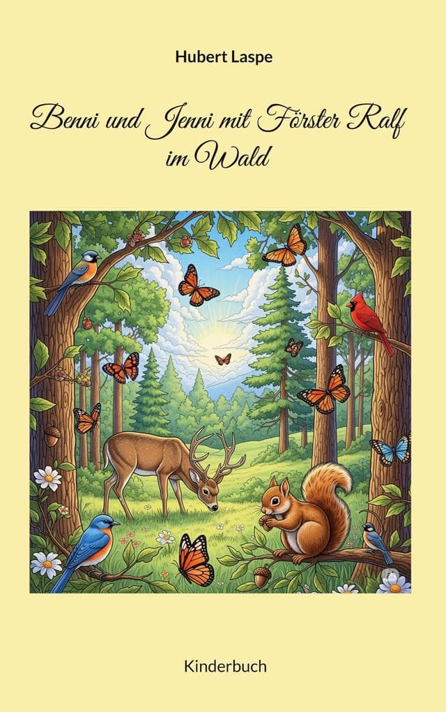 Benni und Jenni mit Förster Ralf im Wald