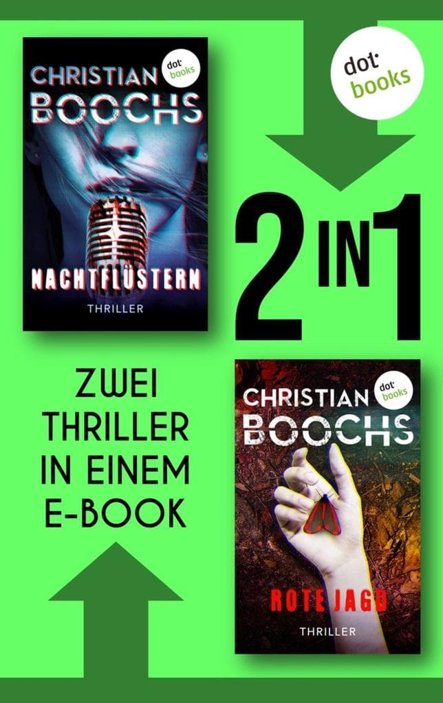 Nachtflüstern & Rote Jagd: Zwei Thriller in einem eBook - Psychospannung für Fans von Arno Strobel