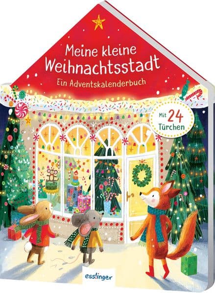 Meine kleine Weihnachtsstadt - Adventskalender: Mit 24 Türchen | mit zauberhaften Überraschungen unter den stabilen Klappen