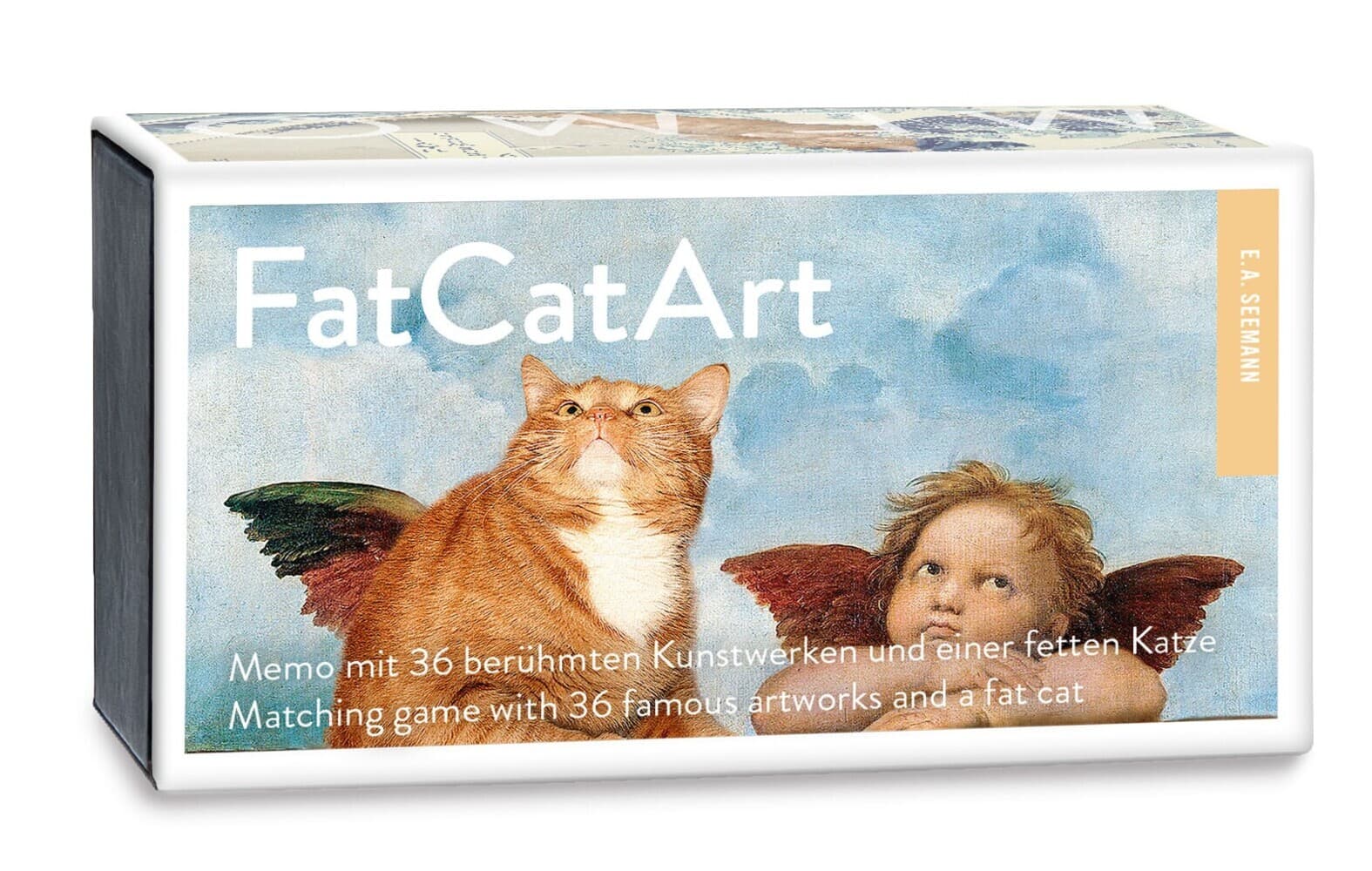 Fat Cat Art. Memo: Gedächtnisspiel mit 36 Kunstwerken und einer fetten Katze
