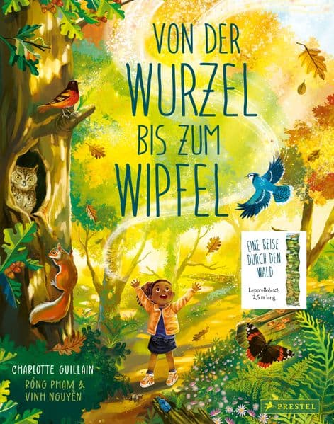 Von der Wurzel bis zum Wipfel: Eine Reise durch den Wald - Leporello-Wendebilderbuch mit 2,5 Metern Spannweite für Kinder ab 5 Jahren