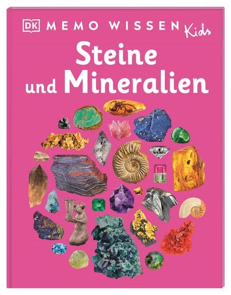 memo Wissen Kids. Steine und Mineralien: Vulkane, Edelsteine, Fossilien. Faszinierendes Sachwissen für Leseanfänger*innen. Für Kinder ab 6 Jahren