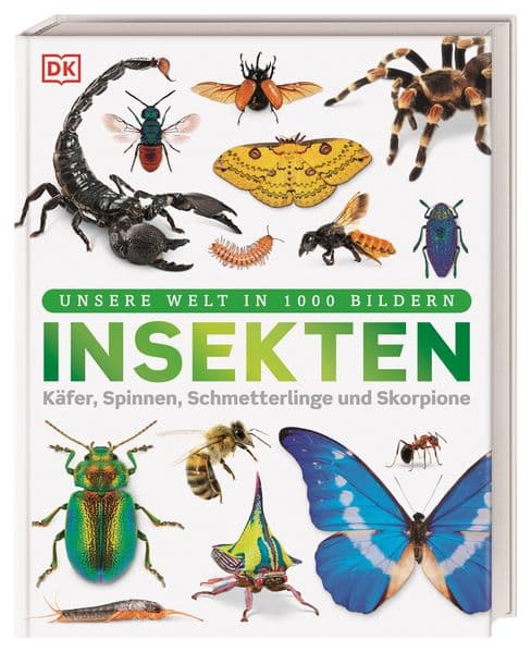 Unsere Welt in 1000 Bildern. Insekten: Käfer, Spinnen, Schmetterlinge und Skorpione. Die Welt der Gliederfüßer einfach erklärt. Für Kinder ab 8 Jahren
