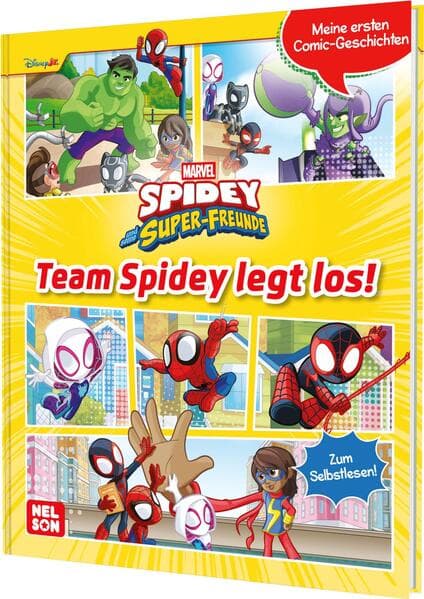 Spidey und seine Super-Freunde: Meine ersten Comic-Geschichten: Team Spidey legt los!: zum Selbstlesen | Marvel-Comics mit einfachen Texten ab 6 Jahren mit Spidey, Ghost-Spider und Spin