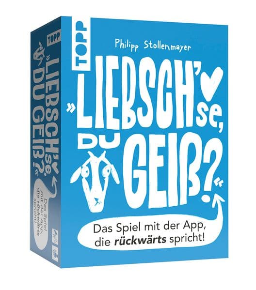 Liebsch'se, du Geiß? Das Spiel mit der App, die rückwärts spricht!: Über 100 Quizfragen, die du so noch nie gehört hast. Entdecke die verborgenen Botschaften im Kauderwelsch.