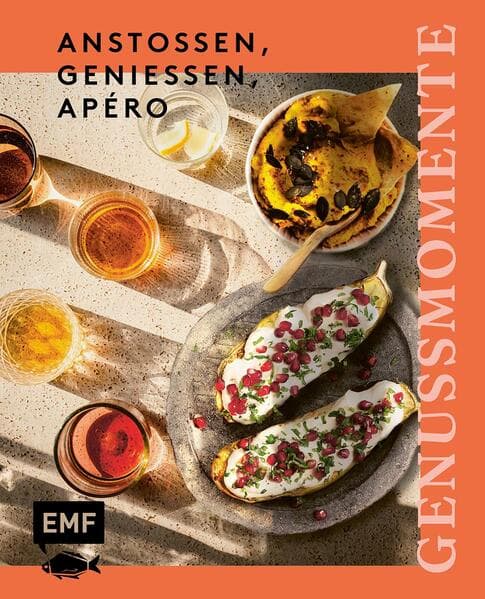 Genussmomente: Anstoßen, genießen, Apéro: Schnelle und einfache Rezepte für Snacks, Fingerfood, Häppchen und Drinks - Aperol Spritz, Yuzu Lemonade, Avocado Wedges, Frischkäsebällchen und vieles mehr!