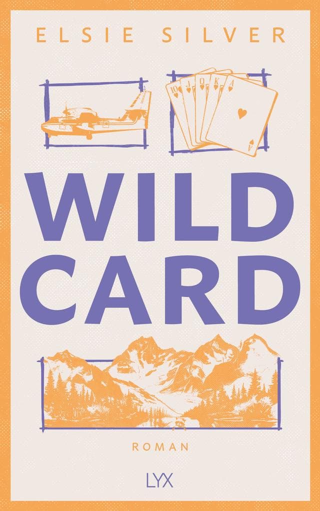 Wild Card: Mit fortlaufender Rückengestaltung und Karte des Elsieversums in der Innenklappe