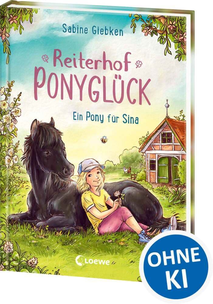 Reiterhof Ponyglück (Band 1) - Ein Pony für Sina: Zwischen Pferden, Freundschaft und Abenteuern werden Träume wahr - Die neue Erstlesereihe von Sabine Giebken für Jungen und Mädchen ab 7 Jahren