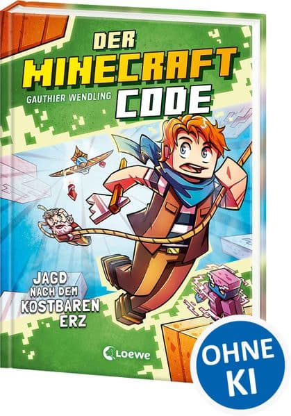 Der Minecraft Code (Band 3) - Jagd nach dem kostbaren Erz: Eine gefährliche Reise um den Erdwürfel erwartet dich! - Ein spannendes Abenteuer zum Miträtseln und Kombinieren für Kinder ab 8 Jahren