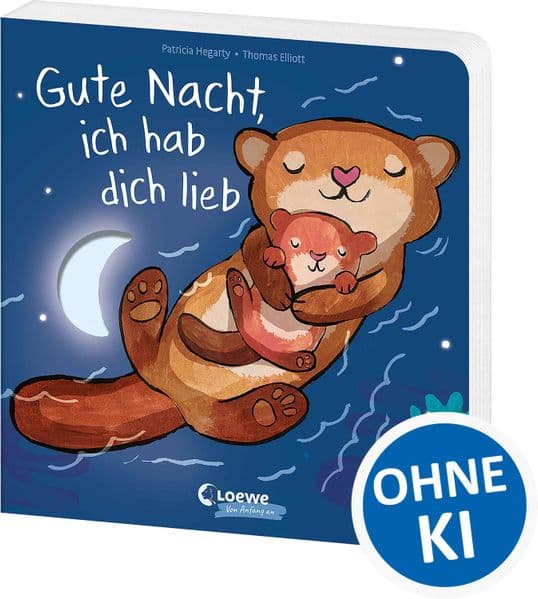 Gute Nacht, ich hab dich lieb: Beruhigendes Pappbilderbuch zum Einschlafen ab 18 Monaten - Mit tollem Effekt: Durch Umklappen der Seiten schließen die Tiereltern ihre Kinder in die Arme