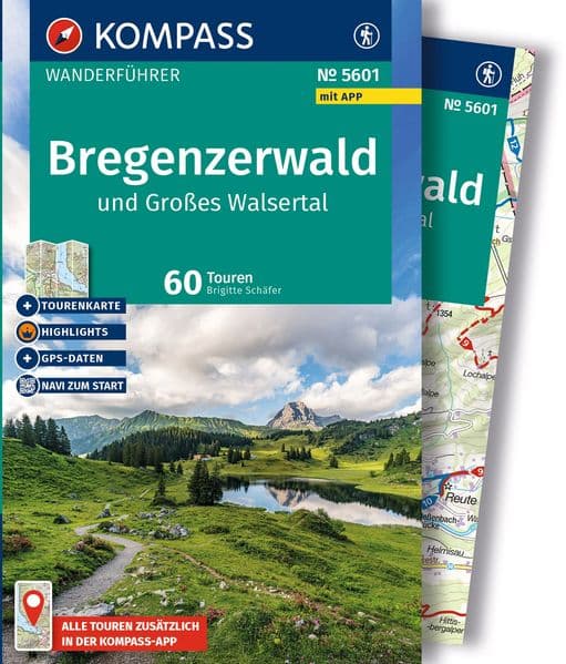 KOMPASS Wanderführer Bregenzerwald und Großes Walsertal, 60 Touren mit Extra-Tourenkarte: mit Touren und GPS-Daten in der KOMPASS-App