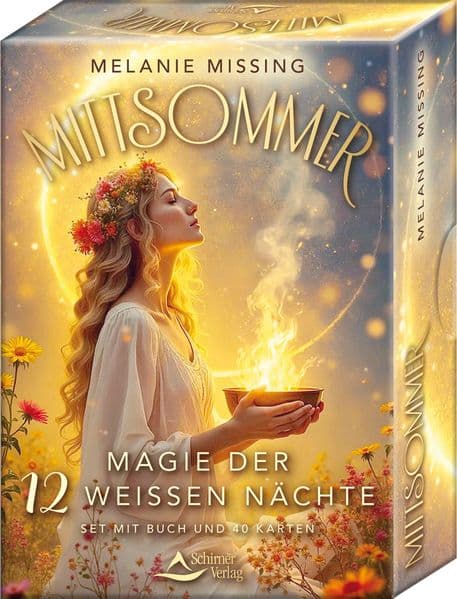 Mittsommer - mit einem Vorwort von Pavlina Klemm - Magie der 12 Weißen Nächte: Set mit Buch und 40 Karten