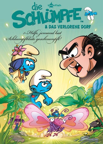 Die Schlümpfe und das verlorene Dorf. Band 8: Hilfe, jemand hat Schlumpfblüte geschrumpft!