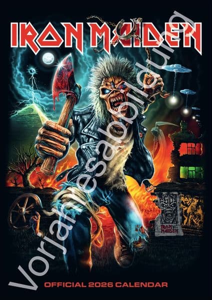Iron Maiden Posterkalender 2027: Ein Jahr mit Edward the Head für alle Fans der New Wave of British Heavy Metal. Wandkalender. 29,7 x 42 cm. Hochformat