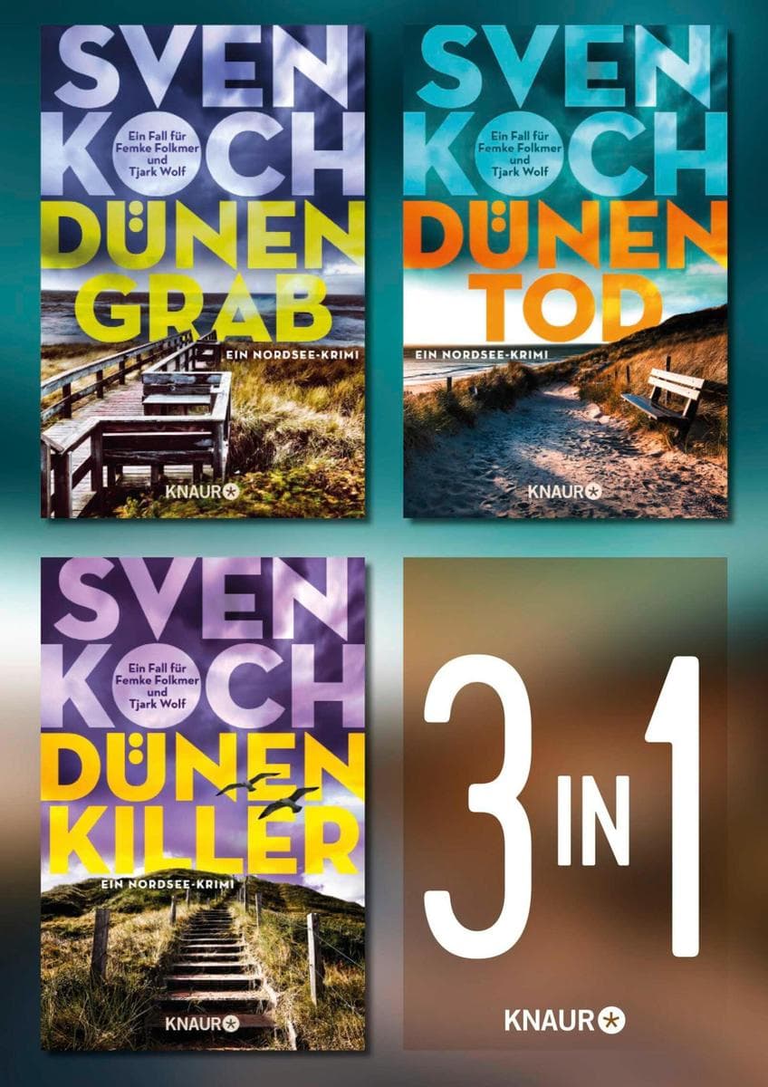 Dünengrab, Dünentod & Dünenkiller (Band 1-3). Ein Nordsee-Krimi-Bundle: 3 Fälle für Femke Folkmer und Tjark Wolf