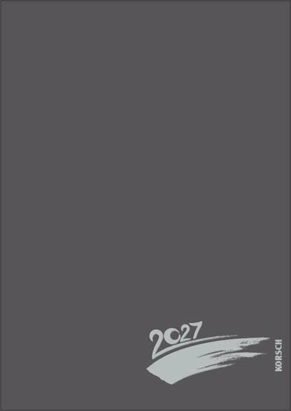 Foto-Malen-Basteln A4 anthrazit mit Folienprägung 2027: Fotokalender zum Selbstgestalten. Do-it-yourself Kalender mit festem Fotokarton und edler Folienprägung.