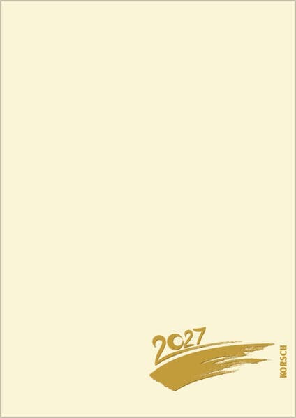 Foto-Malen-Basteln A4 chamois mit Folienprägung 2027: Fotokalender zum Selbstgestalten. Do-it-yourself Kalender mit festem Fotokarton. Edle Folienprägung.
