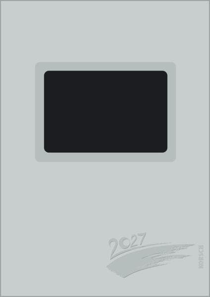 Foto-Malen-Basteln A4 silber gestanzt mit Folienprägung 2027: Fotokalender zum Selbstgestalten. Do-it-yourself Kalender mit festem Fotokarton und edler Folienprägung.