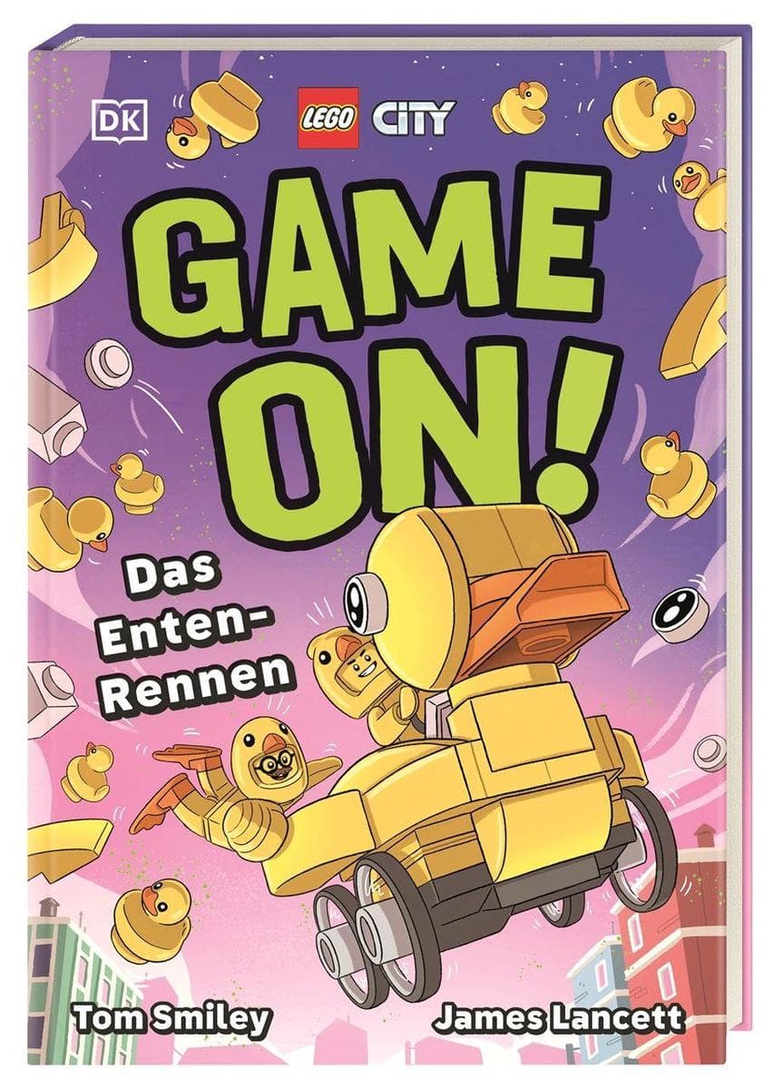 LEGO® City Game On! - Das Enten-Rennen: LEGO Lese-Abenteuer für Kinder ab 6 Jahren. Mit dynamischen Comic-Illustrationen und integriertem Suchspiel