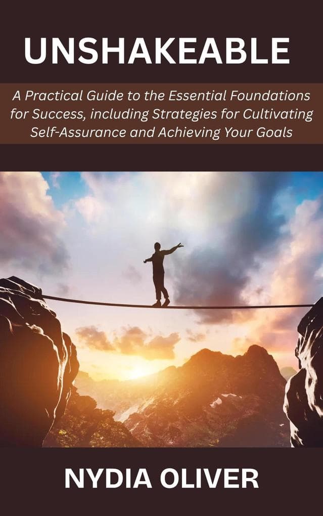 Unshakeable: A Practical Guide to the Essential Foundations for Success, including Strategies for Cultivating Self-Assurance and Achieving Your Goals